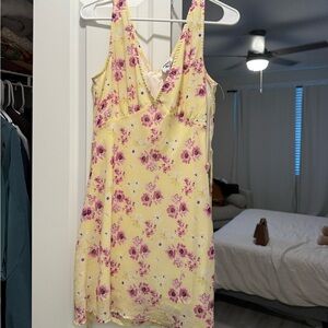 Princess Polly Yellow Floral Mini Dress